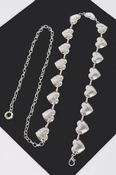 HEART SHAPE METAL CHAIN BELT